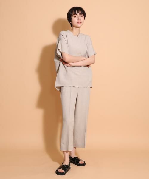 I.T.'S. international / イッツインターナショナル その他パンツ | ニューリネンワイドクロップドパンツ | 詳細11