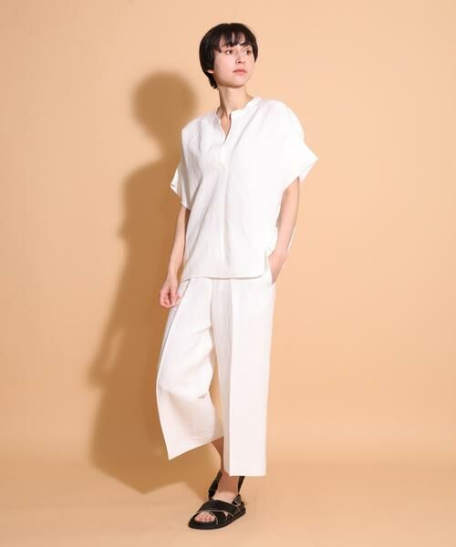 I.T.'S. international / イッツインターナショナル その他パンツ | ニューリネンワイドクロップドパンツ | 詳細12