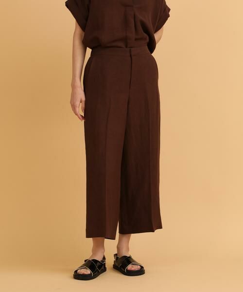 I.T.'S. international / イッツインターナショナル その他パンツ | ニューリネンワイドクロップドパンツ | 詳細13