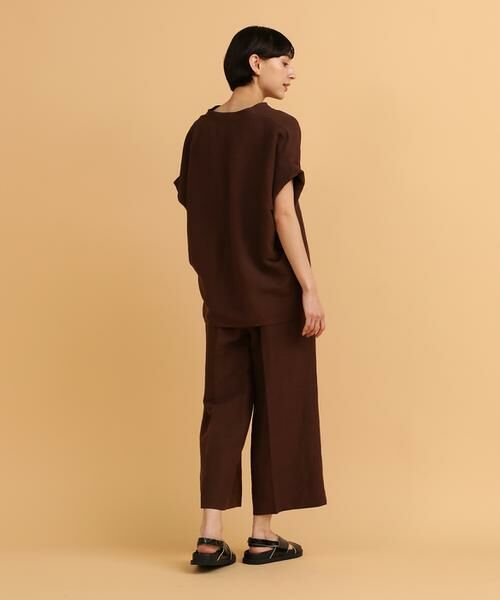 I.T.'S. international / イッツインターナショナル その他パンツ | ニューリネンワイドクロップドパンツ | 詳細4