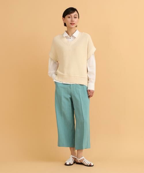 I.T.'S. international / イッツインターナショナル その他パンツ | ニューリネンワイドクロップドパンツ | 詳細5
