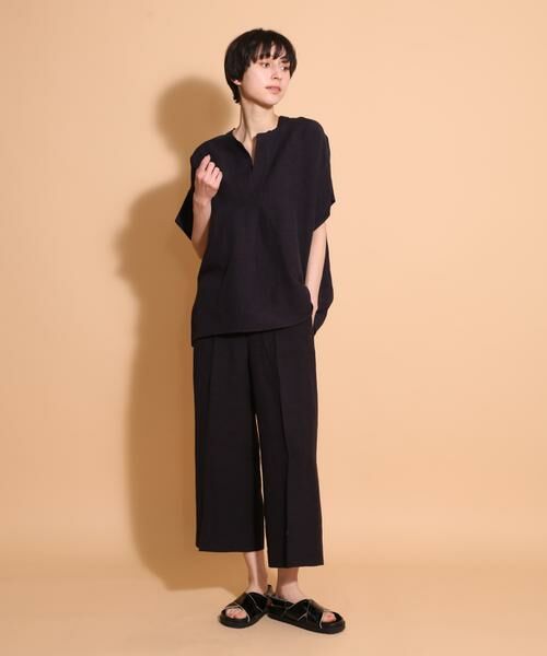 I.T.'S. international / イッツインターナショナル その他パンツ | ニューリネンワイドクロップドパンツ | 詳細9