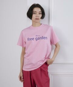 It's a free garden ロゴプリントTシャツ