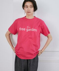 It's a free garden ロゴプリントTシャツ