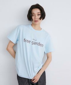 It's a free garden ロゴプリントTシャツ