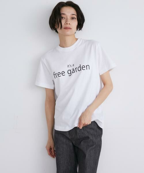 I.T.'S. international / イッツインターナショナル Tシャツ | It's a free garden ロゴプリントTシャツ | 詳細16