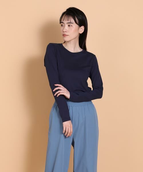 I.T.'S. international / イッツインターナショナル Tシャツ | ベーシッククルーネックカットソー《スビン綿MIXフライス》 | 詳細1