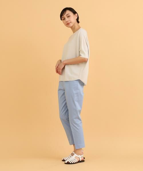 I.T.'S. international / イッツインターナショナル ショート・ハーフ・半端丈パンツ | 《丈長めサイズ/股下68cm・69cm》ベーシックコットンストレートパンツ | 詳細18