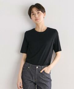 ベーシッククルーネックTシャツ《スビン綿MIXフライス》