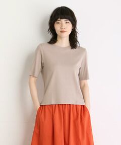 ベーシッククルーネックTシャツ《スビン綿MIXフライス》