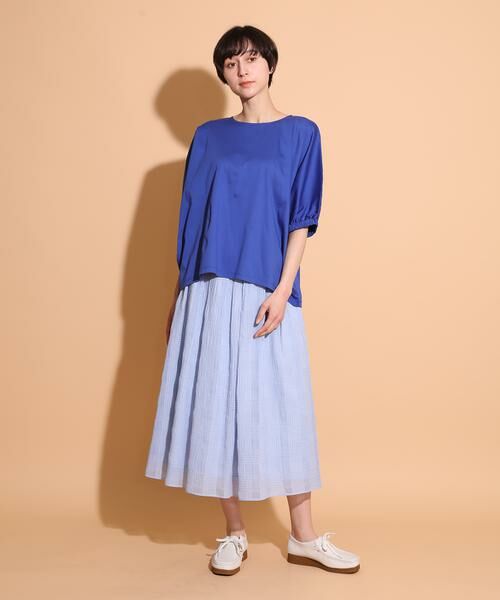 I.T.'S. international / イッツインターナショナル カットソー | スムースコットン袖ギャザーカットソー | 詳細2