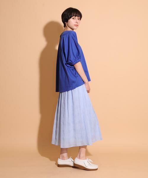 I.T.'S. international / イッツインターナショナル カットソー | スムースコットン袖ギャザーカットソー | 詳細3