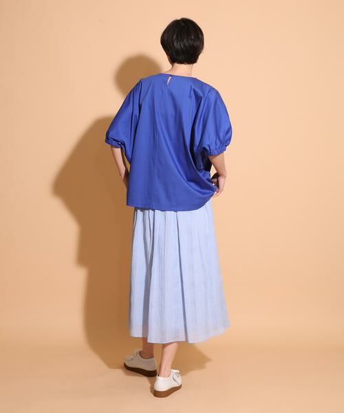 I.T.'S. international / イッツインターナショナル カットソー | スムースコットン袖ギャザーカットソー | 詳細4