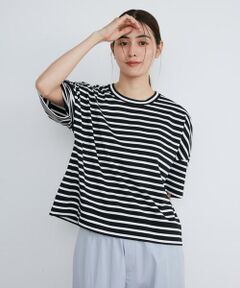 袖コクーンコットンTシャツ