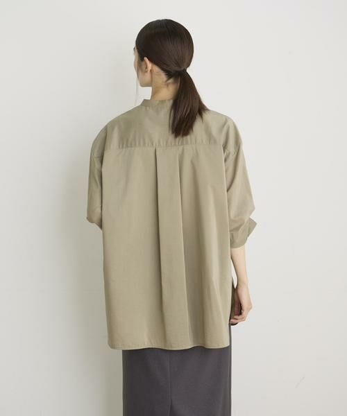 I.T.'S. international / イッツインターナショナル シャツ・ブラウス | バンドカラーツイストスリーブシャツ《スビン綿MIXローン》 | 詳細28