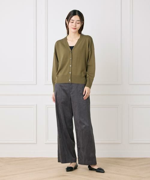 I.T.'S. international / イッツインターナショナル カーディガン・ボレロ | Vネックカーディガン《Cuoo TWIST》 | 詳細3