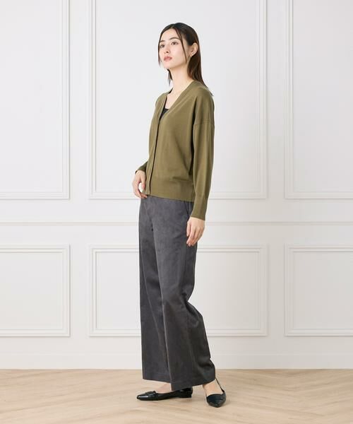 I.T.'S. international / イッツインターナショナル カーディガン・ボレロ | Vネックカーディガン《Cuoo TWIST》 | 詳細4