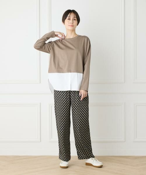 I.T.'S. international / イッツインターナショナル Tシャツ | シャツレイヤード風カットソー | 詳細10