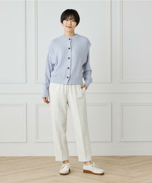 I.T.'S. international / イッツインターナショナル ニット・セーター | ケーブル柄クルーネックアルパカニット | 詳細26