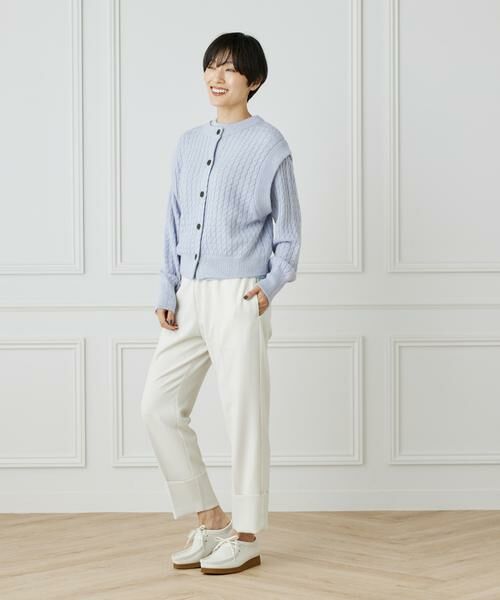 I.T.'S. international / イッツインターナショナル ニット・セーター | ケーブル柄クルーネックアルパカニット | 詳細27