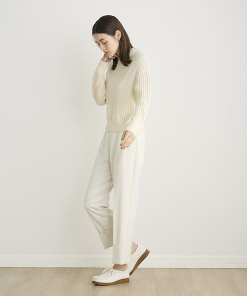 I.T.'S. international / イッツインターナショナル ニット・セーター | ケーブル柄クルーネックアルパカニット | 詳細18