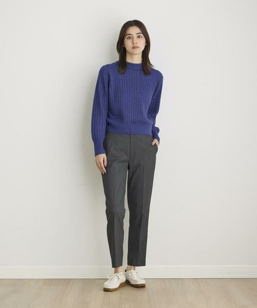 I.T.'S. international / イッツインターナショナル ニット・セーター | ケーブル柄クルーネックアルパカニット | 詳細21