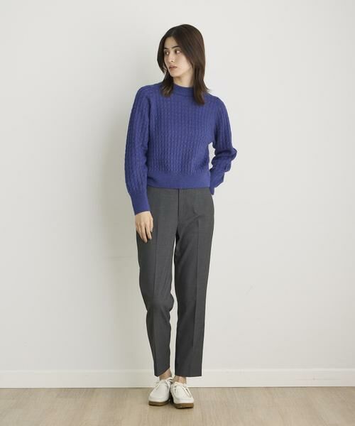 I.T.'S. international / イッツインターナショナル ニット・セーター | ケーブル柄クルーネックアルパカニット | 詳細22