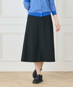 I.T.'S. international / イッツインターナショナル ミニ・ひざ丈スカート | フロントボタンAラインスカート