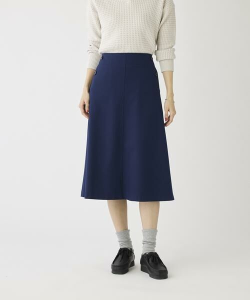 I.T.'S. international / イッツインターナショナル ミニ・ひざ丈スカート | フロントボタンAラインスカート | 詳細12