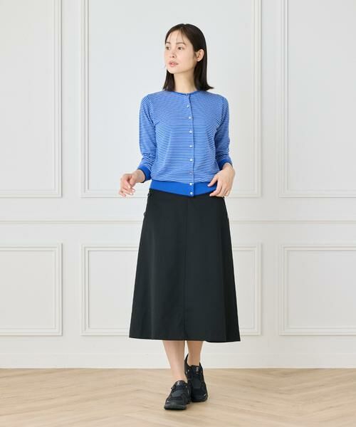 I.T.'S. international / イッツインターナショナル ミニ・ひざ丈スカート | フロントボタンAラインスカート | 詳細8