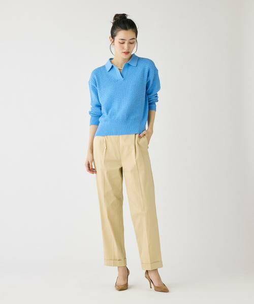 I.T.'S. international / イッツインターナショナル スラックス・ドレスパンツ | ワンタックテーパードパンツ | 詳細2