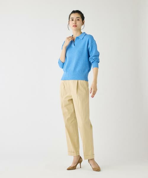 I.T.'S. international / イッツインターナショナル スラックス・ドレスパンツ | ワンタックテーパードパンツ | 詳細3