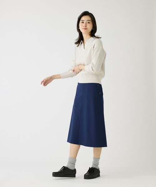 I.T.'S. international / イッツインターナショナル ニット・セーター | スキッパーケーブル衿ニットプルオーバー | 詳細6