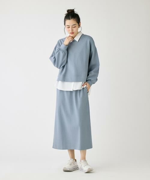 I.T.'S. international / イッツインターナショナル ロング・マキシ丈スカート | ブークレーダンボールイージースカート | 詳細5