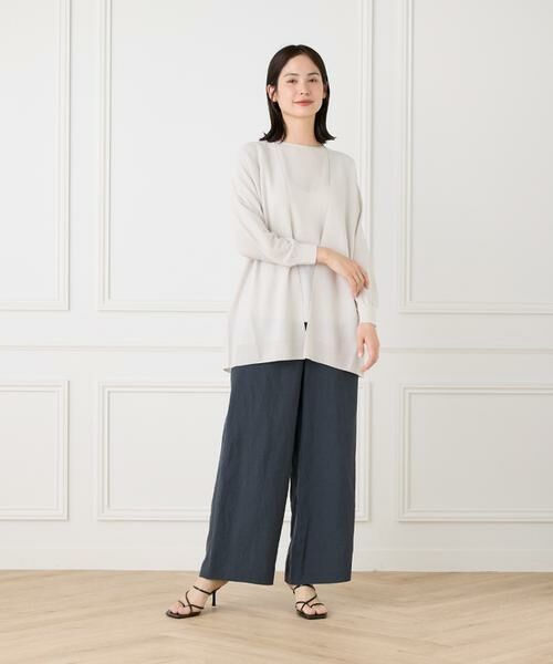 I.T.'S. international / イッツインターナショナル カーディガン・ボレロ | 大人艶ニットカーディガン《Cuoo》 | 詳細8