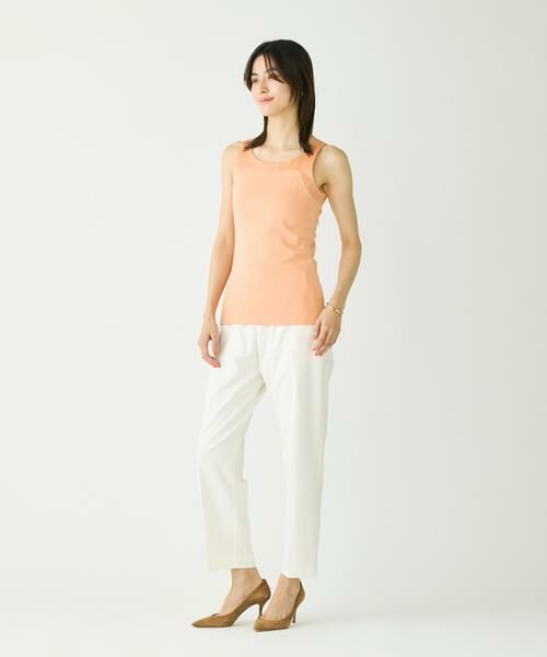 I.T.'S. international / イッツインターナショナル タンクトップ | サテン切り替えタンクトップ《スビン綿MIXフライス》 | 詳細16