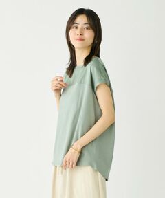 I.T.'S. international / イッツインターナショナル タンクトップ | サテン切り替えドルマンプルオーバー《スビン綿MIXフライス》