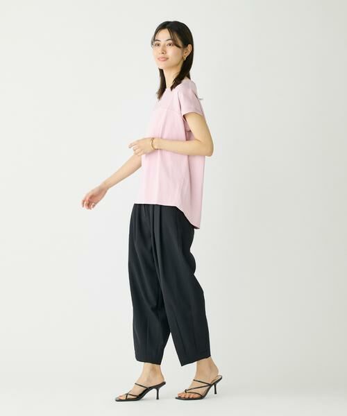 I.T.'S. international / イッツインターナショナル タンクトップ | サテン切り替えドルマンプルオーバー《スビン綿MIXフライス》 | 詳細25