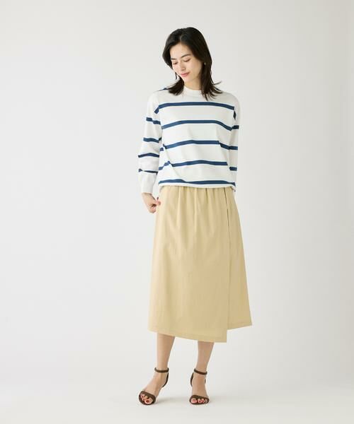 I.T.'S. international / イッツインターナショナル ミニ・ひざ丈スカート | ラップデザインスカート | 詳細9