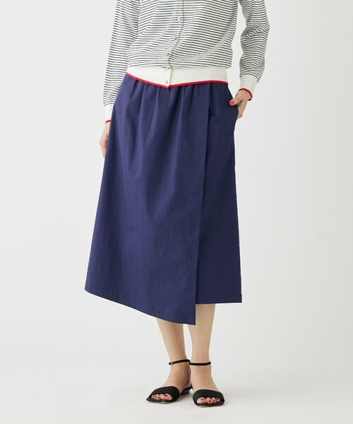 I.T.'S. international / イッツインターナショナル ミニ・ひざ丈スカート | ラップデザインスカート | 詳細14