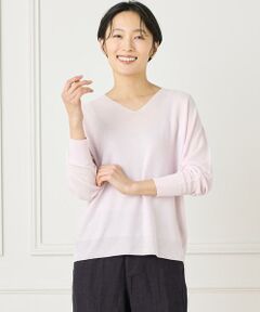 I.T.'S. international / イッツインターナショナル ニット・セーター | ホールガーメントVネックニット《Cuoo》