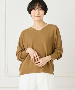 I.T.'S. international / イッツインターナショナル ニット・セーター | ホールガーメントVネックニット《Cuoo》