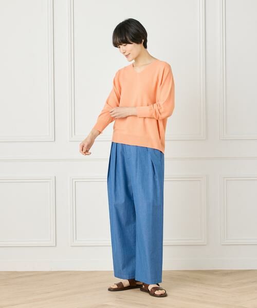 I.T.'S. international / イッツインターナショナル ニット・セーター | ホールガーメントVネックニット《Cuoo》 | 詳細10