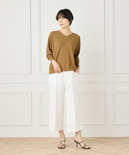 I.T.'S. international / イッツインターナショナル ニット・セーター | ホールガーメントVネックニット《Cuoo》 | 詳細15