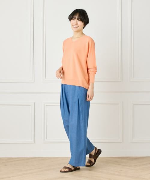 I.T.'S. international / イッツインターナショナル ニット・セーター | ホールガーメントVネックニット《Cuoo》 | 詳細9