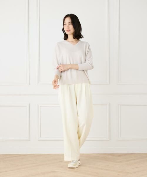 I.T.'S. international / イッツインターナショナル ニット・セーター | ホールガーメントVネックニット《Cuoo》 | 詳細18