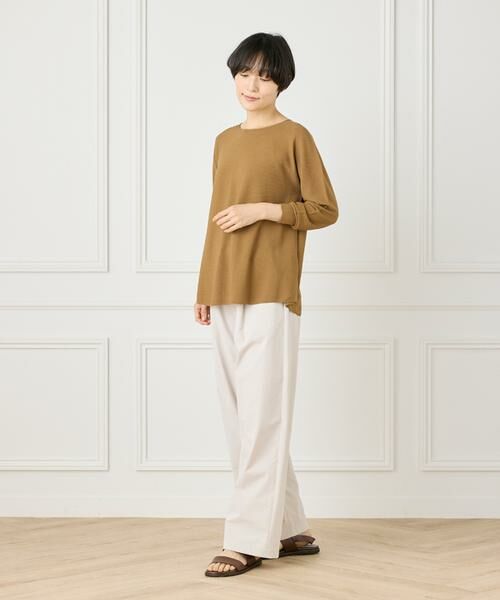 I.T.'S. international / イッツインターナショナル ニット・セーター | ホールガーメントクルーネックニット《Cuoo》 | 詳細20