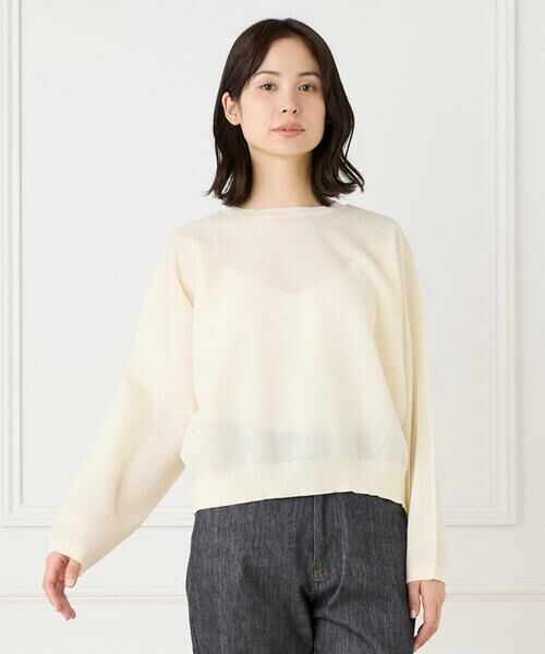 I.T.'S. international / イッツインターナショナル ニット・セーター | ダブルフェイスシアーニット | 詳細1