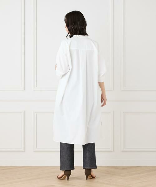 I.T.'S. international / イッツインターナショナル ミニ丈・ひざ丈ワンピース | バンドカラーツイストスリーブワンピース | 詳細9