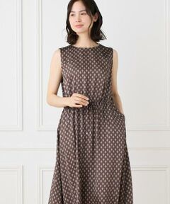 I.T.'S. international / イッツインターナショナル ミニ丈・ひざ丈ワンピース | ノースリーブギャザーワンピース